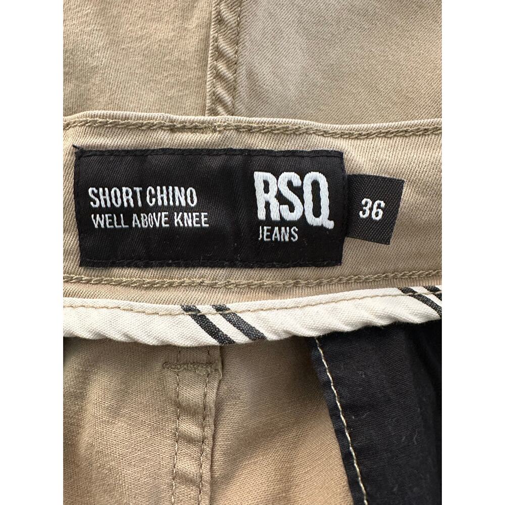 RSQ Jeans Men Khaki Chino Classic ShortsSize 36 - Picture 5 of 7